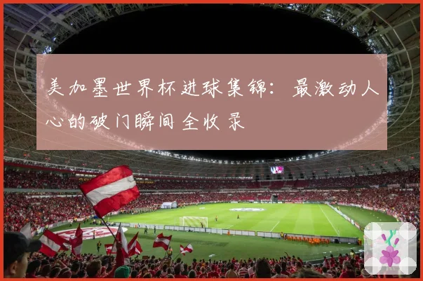 美加墨世界杯进球集锦：最激动人心的破门瞬间全收录